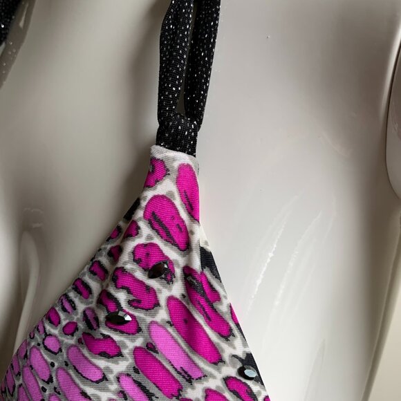 Sauvage purple black crystal snakeskin bikini - Picture 9 of 11